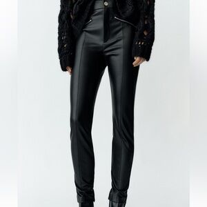 Zara faux leather leggings (NWT)